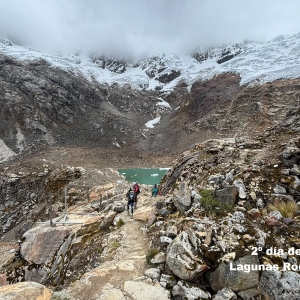 2º día de aclimatación.Laguna Rocoyutoc y Helada